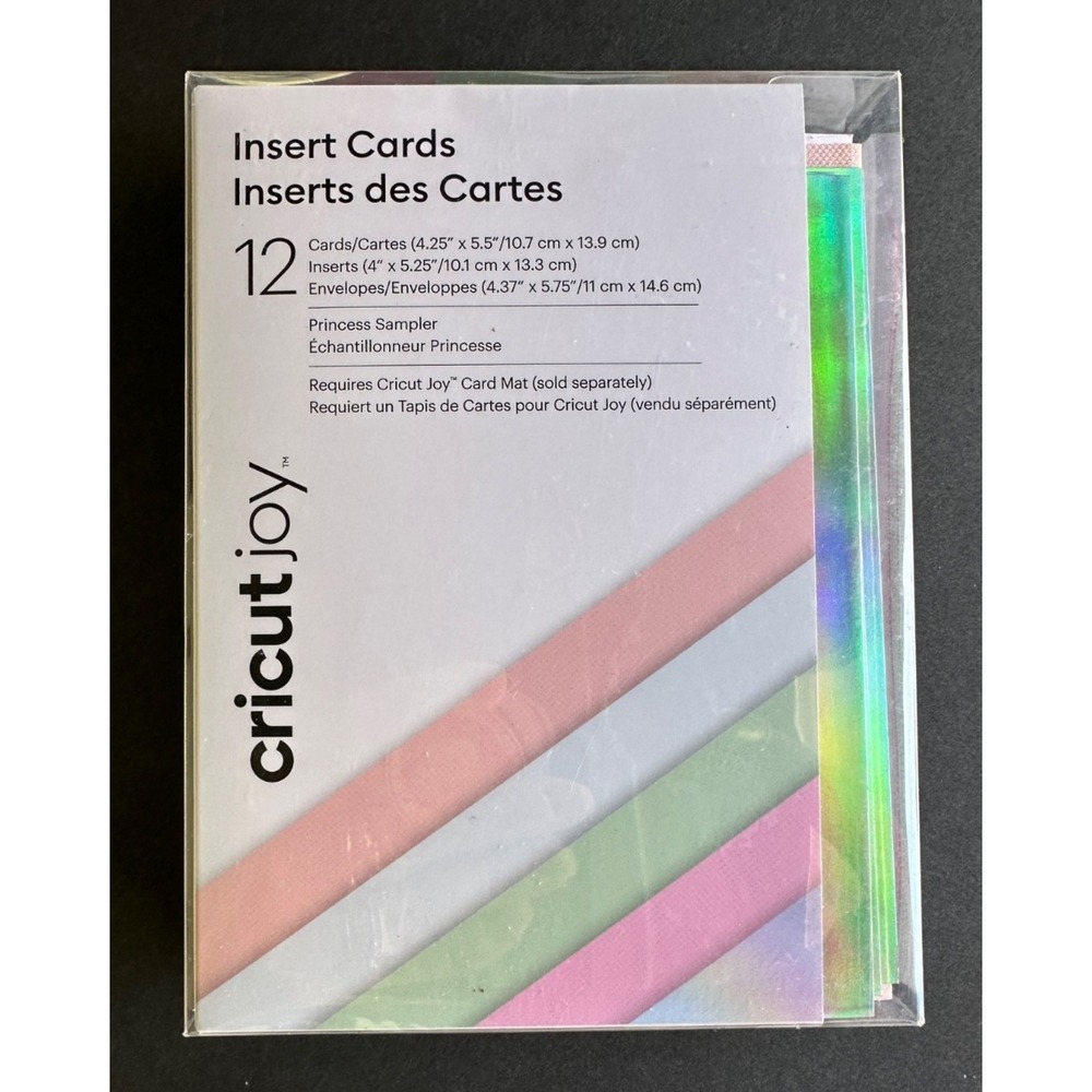 Cricut‎ Joy Insert Cards Princess Sampler 12Pk Envelopes Pens Gel Noir NEW - Picture 2 of 5